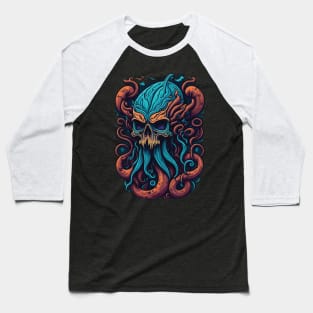skull kraken Baseball T-Shirt